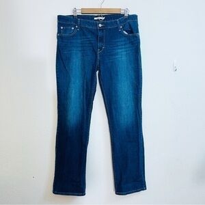 Levi’s 518 Straight Hi-Rise Jeans Women Size 17 Blue Pockets Stretch